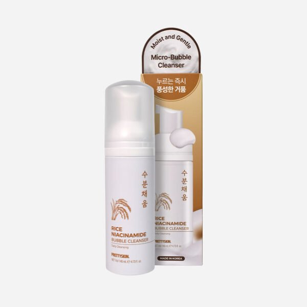 Pretty Skin Rice Niacinamide Bubble Cleanser